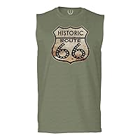 0273. Retro Road California Route 66 cali Republic Vintage Men's Muscle Tank Sleeveles t Shirt