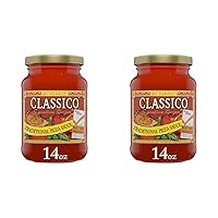 Classico Signature Recipes Traditional Tomato Spaghetti and Pizza Sauce (14 oz Jar) (Pack of 2)