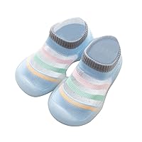 Baby Girl Shoes Infant Boys Girls Striped Prints Socks Shoes Toddler Breathable Mesh The Floor Socks Non Slip Cute B