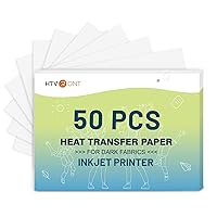 HTVRONT Heat Transfer Paper for Dark T Shirts -50 Pack 8.5x11