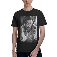 Millie Bobby Brown T Shirt Men's Soft and Lightweight O-Neck Short Sleeve Cotton Graphic Tee Shirts Top