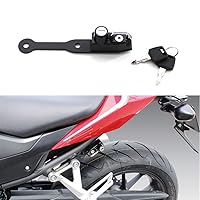 GUAIMI Motorcycle Helmet Lock Anti-Theft Helmet Security Lock Compatible with CBR400R 2016-2019 CBR500R 2013-2019 CB500F 2013-2019 CB500X 2013-2019 -Black