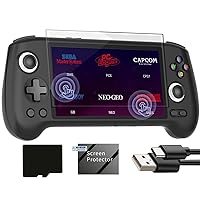 RG556 Retro Handheld Game Android 13,rg 556 Handheld Game with 5.48 inch Touch OLED Screen Built-in 128G Pre-Loaded 4423 Games,RG556 Supports DP and WiFi Bluetooth has Hall Rocker Battery 5500mAh