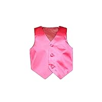 Unotux Boys Satin Coral Red Vest from Baby to Teen