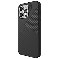 ZAGG Denali Snap iPhone 15 Pro Max Case - Drop Protection (16ft/5m), Dual Layer Textured Cell Phone Case for iPhone 15, No-Slip Design, MagSafe Phone Case, Black