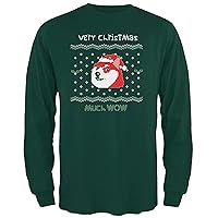 Animal World Doge Ugly Christmas Sweater Forest Adult Long Sleeve T-Shirt