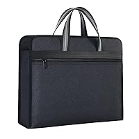 Business A4 Bag Handbag Zip Canvas Pack Multi Layer Thickened Men's Office Bag