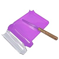 Medarchitect Right Hand Pill Counting Tray with Spatula (Purple - Wood Handle)