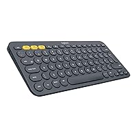 Logitech K380 Wireless Multi-Device Keyboard, QWERTY Italian Layout - Black