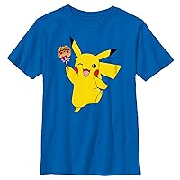 Fifth Sun Kids' Pokemon Caramel Apple W Pikachu Boys Short Sleeve Tee Shirt
