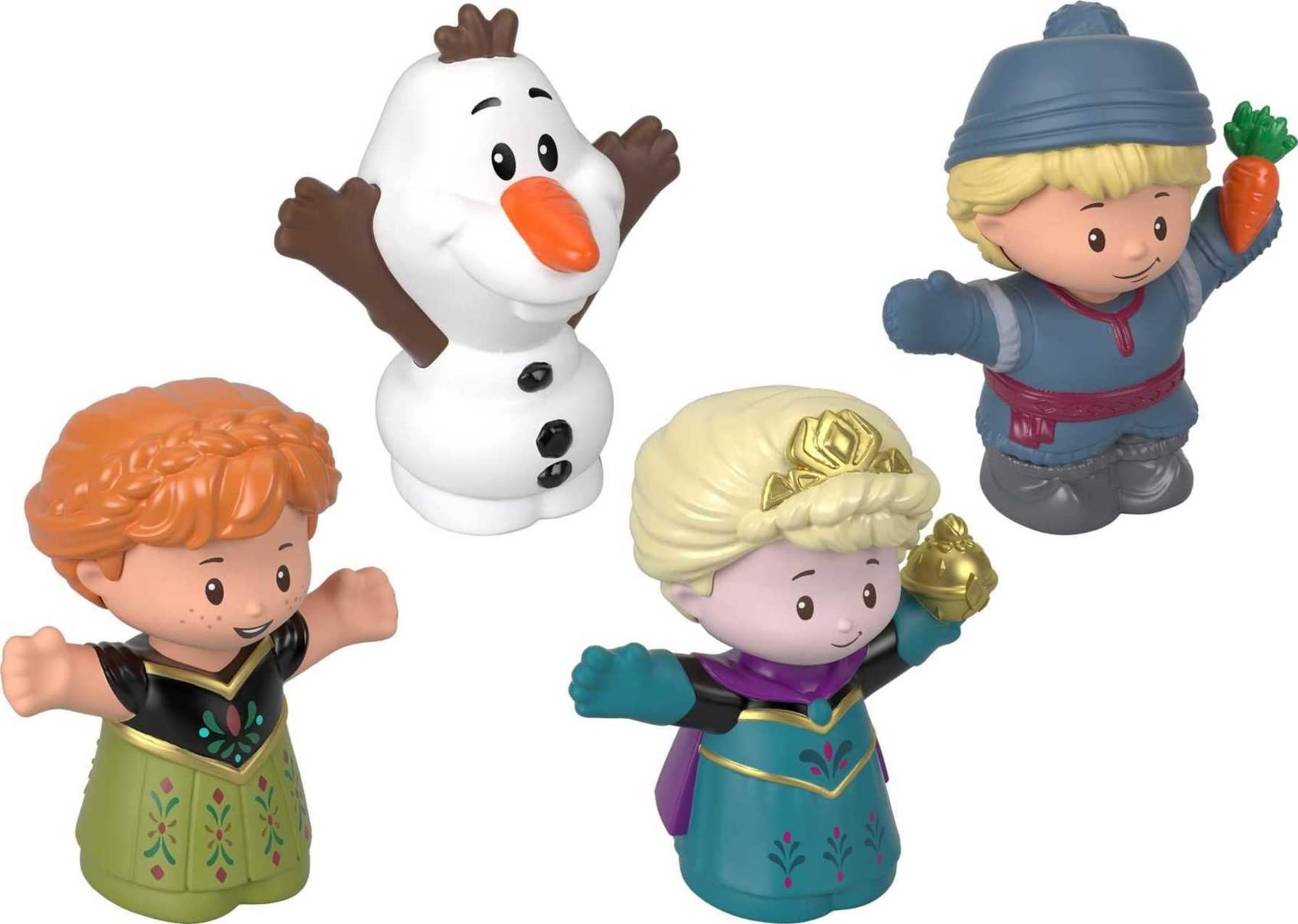 Disney Frozen Elsa & Friends Little People Figure Set With Anna Kristoff & Olaf For Toddler Pretend Play Ages 18+ Months