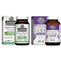 Garden of Life Dr Formulated Digestive Enzymes with Papain, Bromelain & Zinc Supplements 30mg High Potency Raw Zinc and Vitamin C Multimineral Supplement