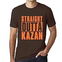 Men's Graphic T-Shirt Straight Outta Kazan Short Sleeve Tee-Shirt Vintage Birthday Gift Novelty Tshirt