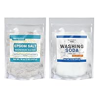 Unpretentious Washing Soda and Epsom Salt Bundle, Various Sizes, Cleaning, Laundry, DIY