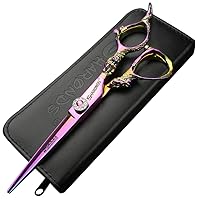 Hair Cutting Scissors Shears Professional Barber 6 inch Hairdressing Scissor Home Use for Man Woman Adults Kids