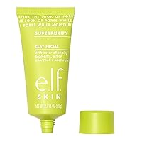 e.l.f. SKIN SuperPurify Clay Facial, Colour-Morphing Mask For Detoxifying & Smoothing Skin, Minimise Pores & Reduce Excess Oil