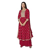 Xclusive Women's Ready to wear Indian/Pakistani Sharara Style Salwar Kameez (D-2349)