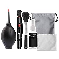 6 in 1 Camera Cleaning Kit Professional DSLR Lens Cleaning Tool for Sensor Lens 6 in 1 Digital Camera Cleaner Kit Including Dust Blower with Cleaning Swabs