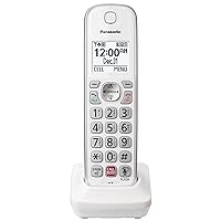 Panasonic Additional Cordless Phone Handset for use with KX-TGD86x Series Cordless Phone Systems - KX-TGDA86W (White)