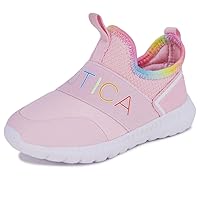 Nautica Girls' Slip-On Sneaker - Athletic Running Kids' Shoe for Walking, Running, Tennis, and Sports (Toddler/Little Kid)