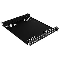 Penn Elcom R1290/1U Sliding Rack Tray (Audio, AV, IT, DJ) Equipment Shelf for 1 Rack Space up to 15 Inch Deep