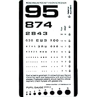 Graham-Field Pocket Size Plastic Eye Chart, 6 3/8
