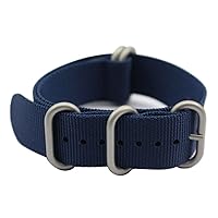 ArtStyle Watch Band with 1.5mm Thickness Quality Nylon Strap and Heavy Duty Brushed Buckle