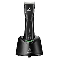 79170 Pulse Zr II 5-Speed Detachable Blade Clipper, Cordless Animal/Dog Grooming, Removable Lithium Ion Battery, LED Charge Light, Black