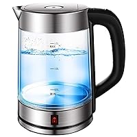 Kettles, Glass Kettles for Boiliwater,1.7L Water Kettle with Led Illuminated,1850W Fast Boil Tea Water Kettle,Bpa