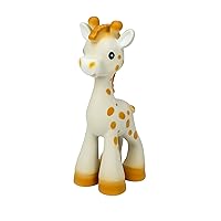Jackie The Giraffe Super Soft Teether Toy with Squeaker, 100% Natural Rubber