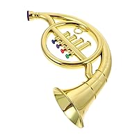 Generic Kids Toys simulation toddler outdoor toys french horn musical instrument children musical model performance baby toys 12-18 months props baby gifts Home Decor