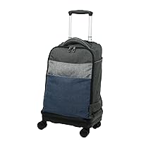 Carry On Rolling Backpack with detachable 4 Wheels [81-76024-59](Navy Combi)