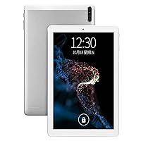 Luqeeg Tablet 10.1 Inch for Android 11, 1960x1080 HD IPS Touchscreen, 5G WiFi Tablet Calling Tablet, Octa Core Processor, 6GB RAM 128GB ROM, 5MP + 13MP Camera, Ultra Long Standby, Silver