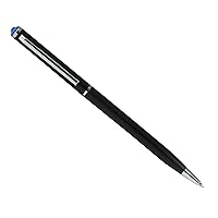 Black Ballpoint Pen topped with Sapphire Crystal- MADE WITH SWAROVSKI ELEMENTS