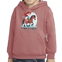 Pony Power Toddler Pullover Hoodie - Beautiful Sponge Fleece Hoodie - Graphic Hoodie for Kids