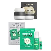 I DEW CARE Dry Shampoo - Tap Secret, 0.27 Oz + Acne Care Set - Tea Tree-O Starter Kit Bundle