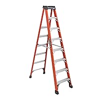 Louisville Ladder 8 ft Fiberglass Step Ladder, Orange