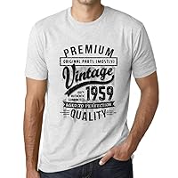 Men's Graphic T-Shirt Original Parts (Mostly) Aged to Perfection 1959 65th Birthday Anniversary 65 Year Old Gift