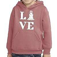 Bunny Love Toddler Pullover Hoodie - Girls Gifts - Gifts for Bunny Lovers