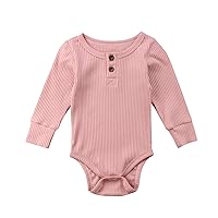 BULINGNA Baby Girl Boy Outfit Long Sleeve Knitted Romper Soild Sweater Unisex Baby Fall Winter Clothes