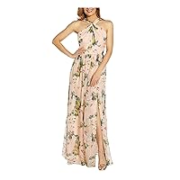 Adrianna Papell Women's Floral Printed Organza Gown