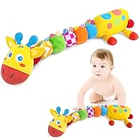 Baby Toys Musical Plush Giraffe Infant Toys,Baby Sensory Toy Stuffed Animal Toy Soft Plush Toy Multi-Sensory Textures with Squeaks and Music for Bay Infant Newborn 0 3 6 12 Months Boys Girls