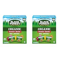 Organic Gummy Bears Candy, 0.8 Ounce Pouches (65 Count) (Pack of 2)