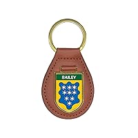 Bailey Family Crest Coat of Arms Lot of Total Key Chains