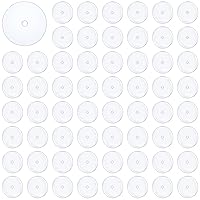PunkTracker 20/40/60Pcs Clear Disc Pads no Pull Silicone Piercing Disc for Piercing Bump Treatment - Piercing Healing Disc for Bump Removal Earring Backs Earlobe Support Patches