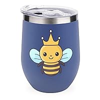 Honey Bee Insulated Tumbler with Lid Durable Stainless Steel Coffee Cup Cute Travel Mug