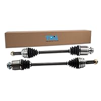 TRQ Rear CV Axle Assembly Set Compatible with 2007-2013 Acura MDX