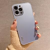 Slim Solid Acrylic Phone Case for iPhone 7 8 Plus X Xs Max Xr Metal Aluminum Camera Protection Cover for iPhone 13 11 12 Pro Max,Gray,for iPhone 11 Pro
