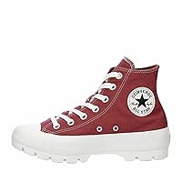 Converse Unisex Chuck Taylor All Star Star Lugged Hig Top Sneaker - Lace up Closure Style - Burgundy