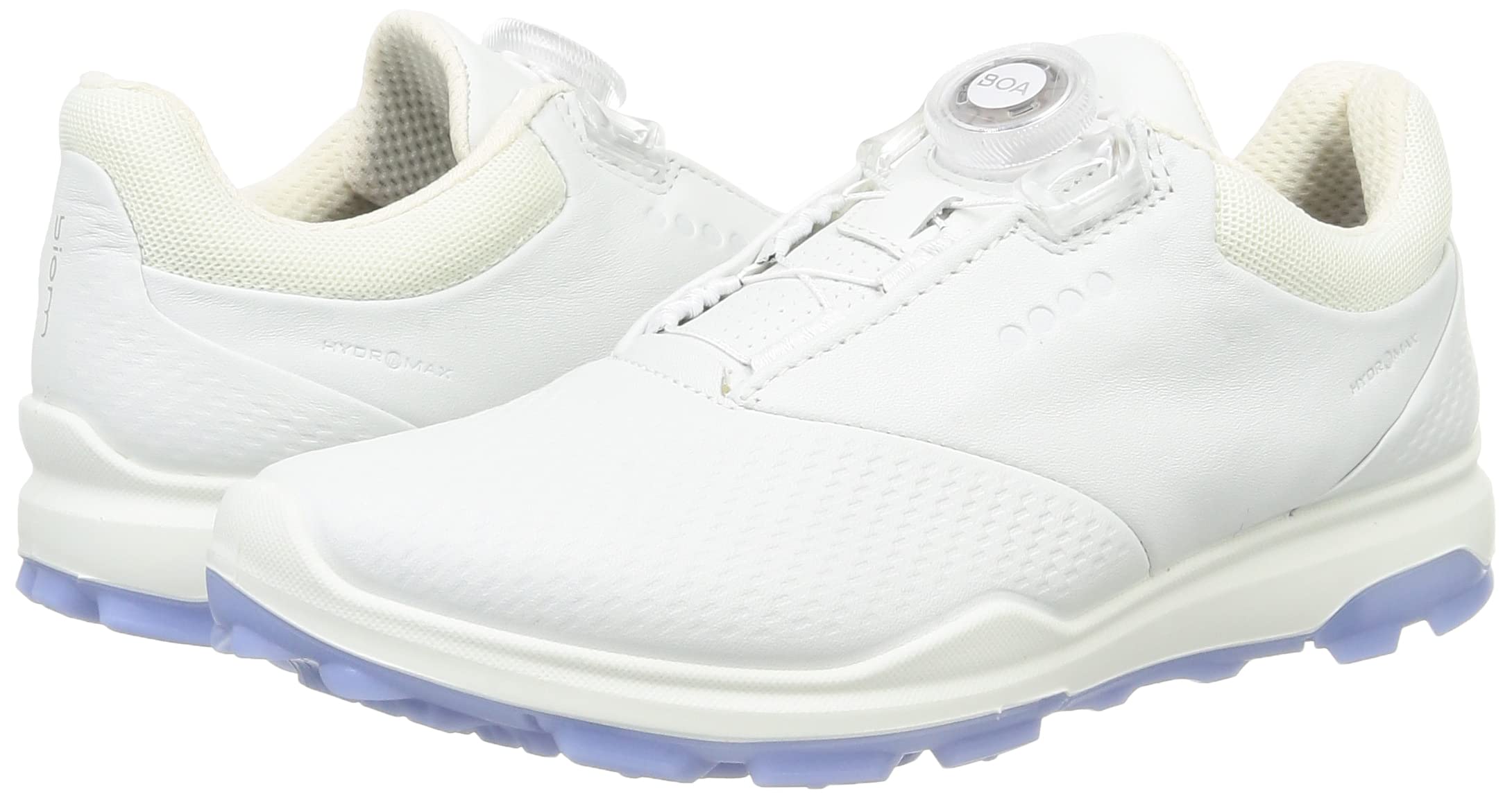 ECCO Women's Biom Hybrid 3 BOA Hydromax Water Resistant Golf Shoe, White, 6-6.5